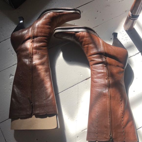 BCBG Max Azria studded leather boots - Picture 3 of 9